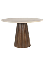 طاولة طعام رافيرا باللون البني