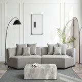 كنب سيلارا ثنائي باللون الرمادي