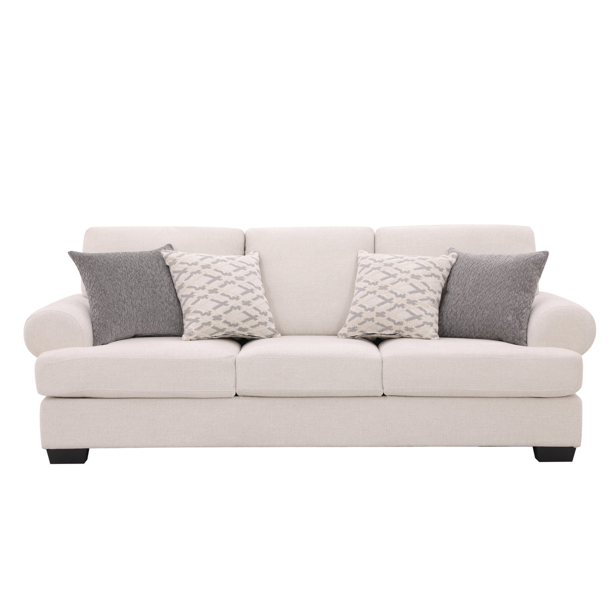 كنب ثلاثي تيانا باللون الكريمي