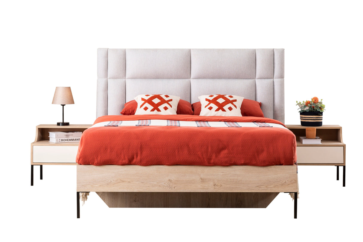 غرفة نوم ميلورا باللون الكريمي