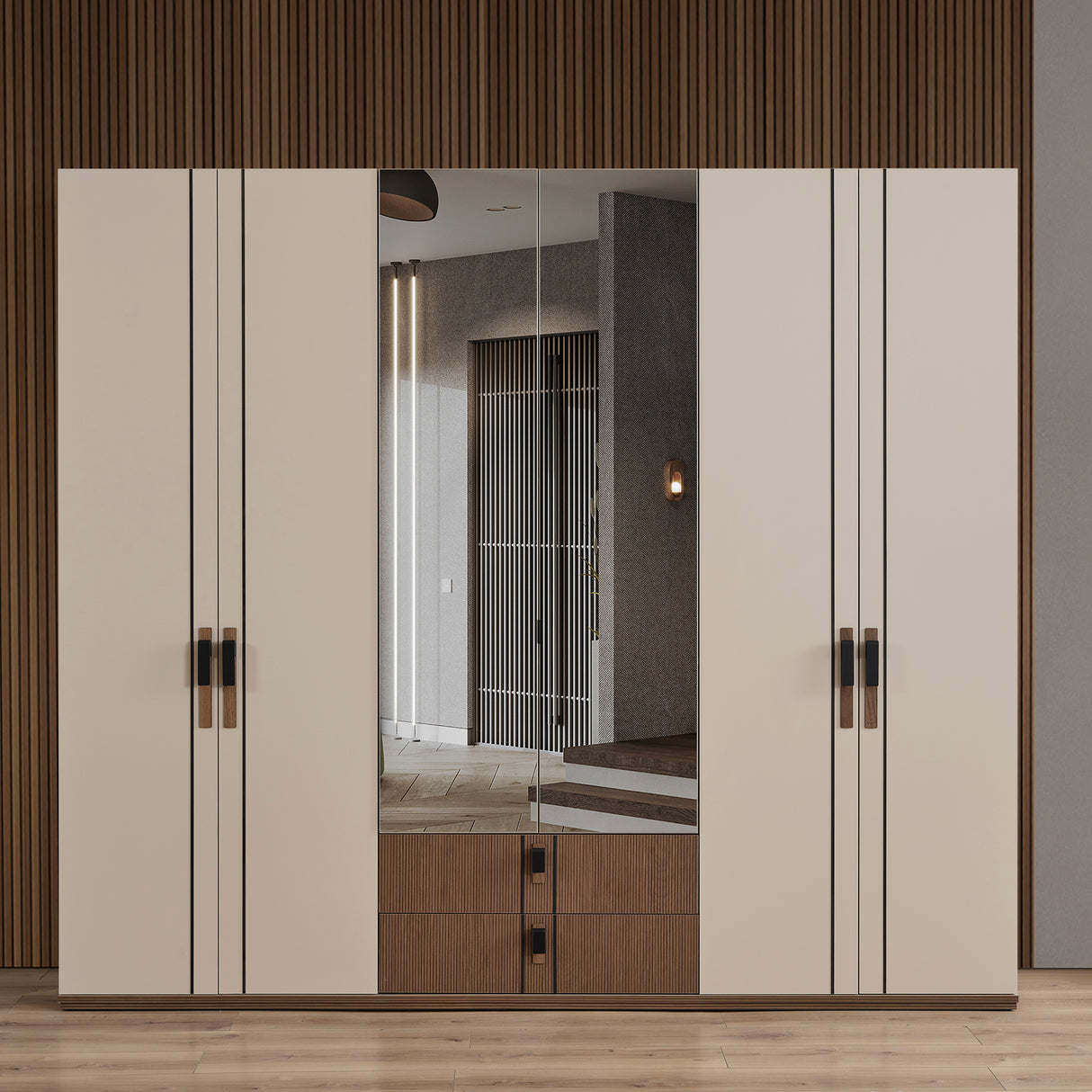 دولاب لافرين باللون البيج - High Point