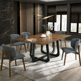 طاولة طعام موريفا باللون البني