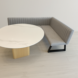 كنب نوفيلين زاوية رمادي فاتح