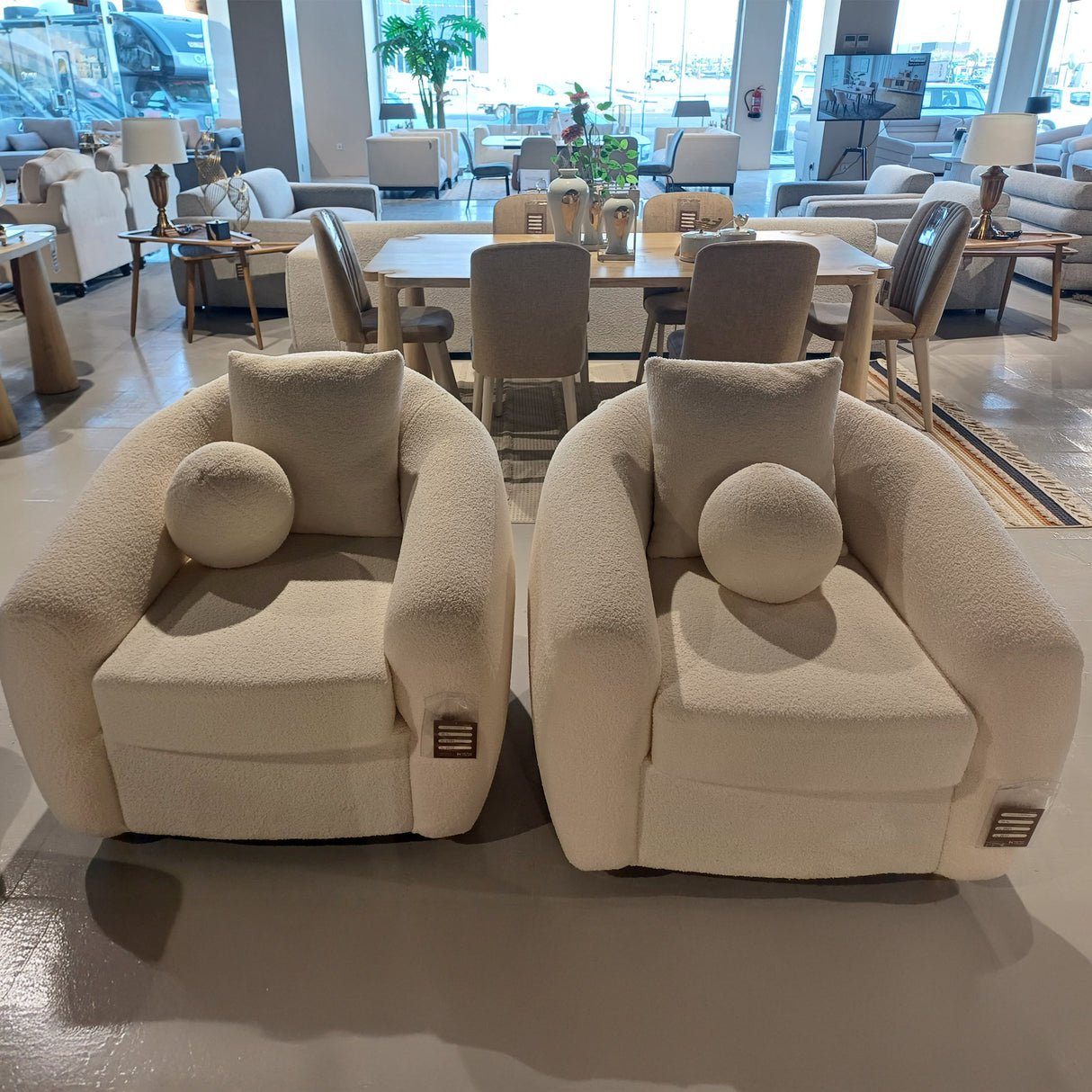 كنب نوريل باللون البيج