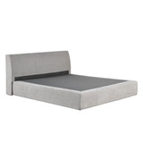 سرير إيلورين مضغوط باللون الرمادي