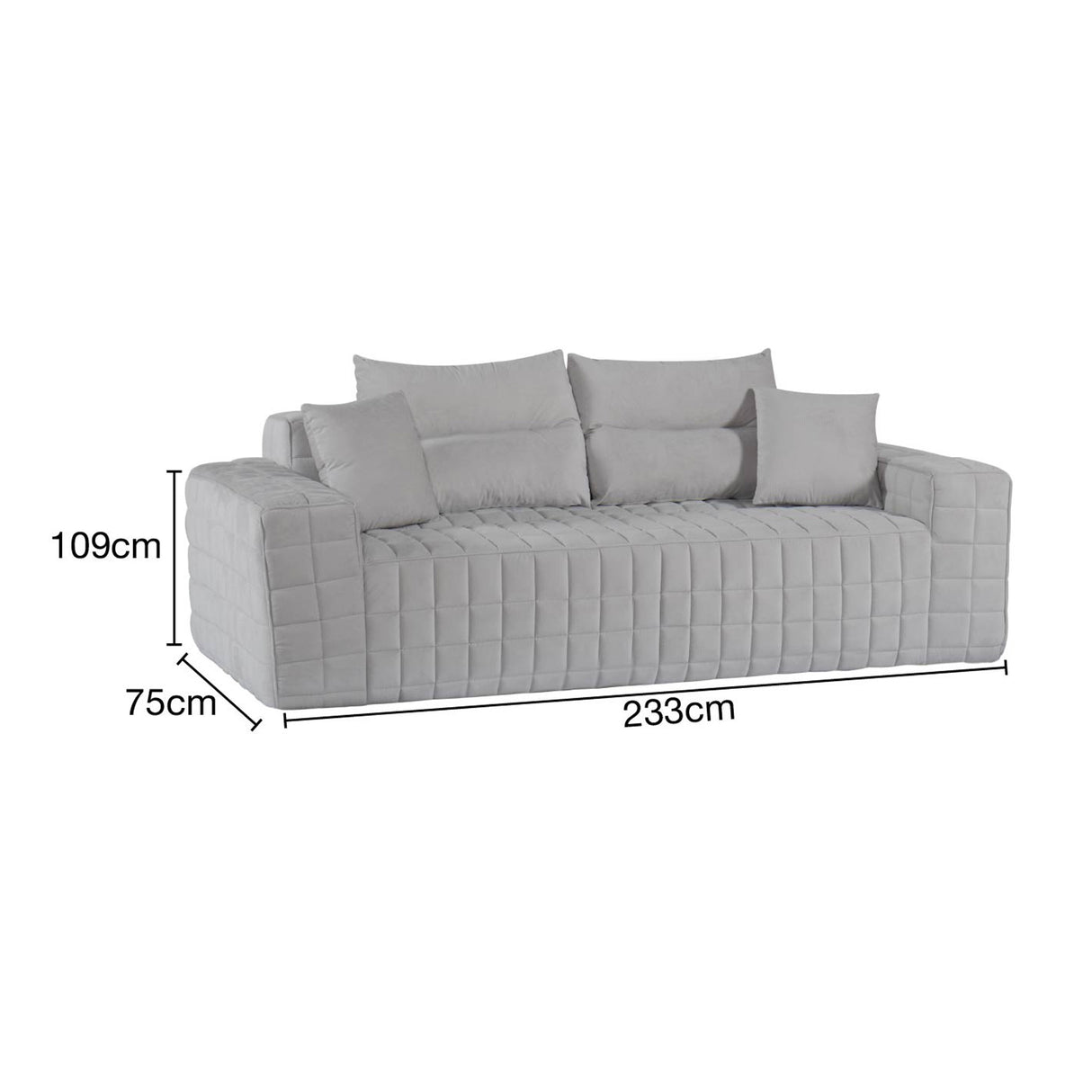 كنب لافيندا ثلاثي مضغوط متعدد الألوان