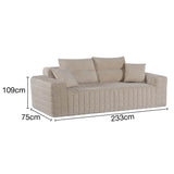 كنب لافيندا ثلاثي مضغوط متعدد الألوان