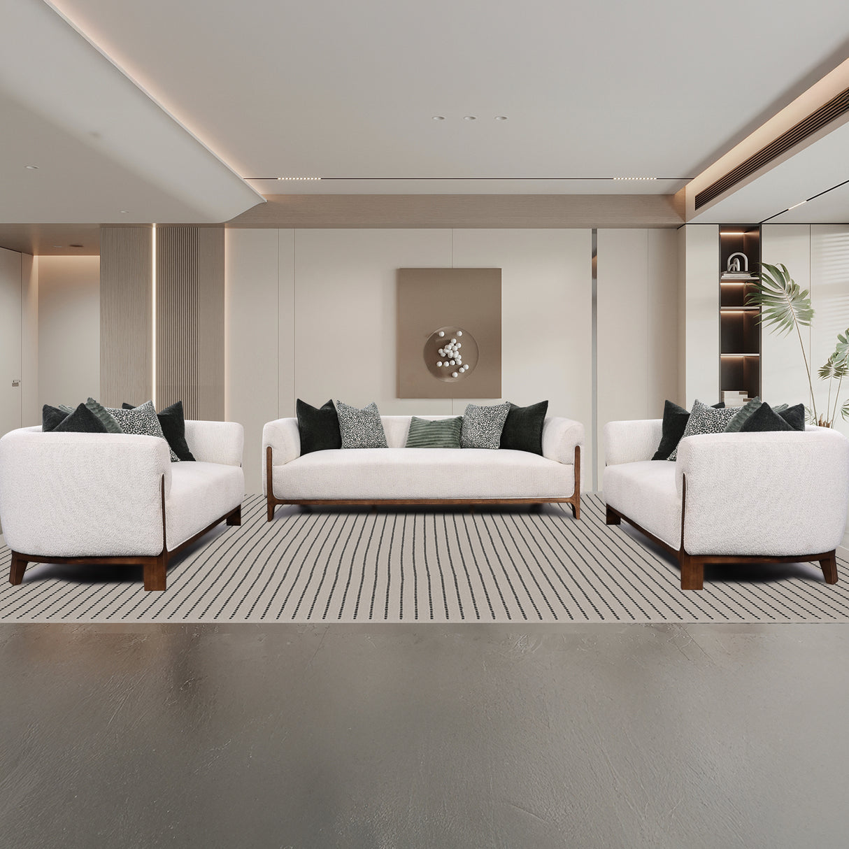 طقم كنب أڤـيـا باللون البيج