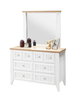 تسريحة لودريك مع مرايا باللون الأبيض والخشبي | من هاي بوينت