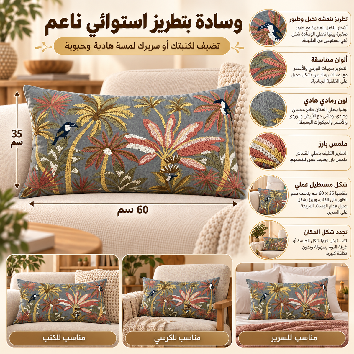 وسادة مزخرفة