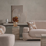 طقم كنب بيلين باللون الكريمي