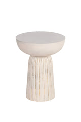 طاولة قهوة نوفال باللون الأبيض الخشبي | من هاي بوينت