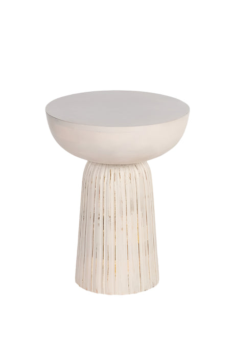 طاولة قهوة نوفال باللون الأبيض الخشبي | من هاي بوينت