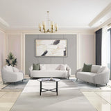 كنب ريف ثلاثي باللون الكريمي الرمادي