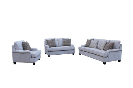 طقم كنب ميرا باللون الرمادي الفاتح | من هاي بوينت