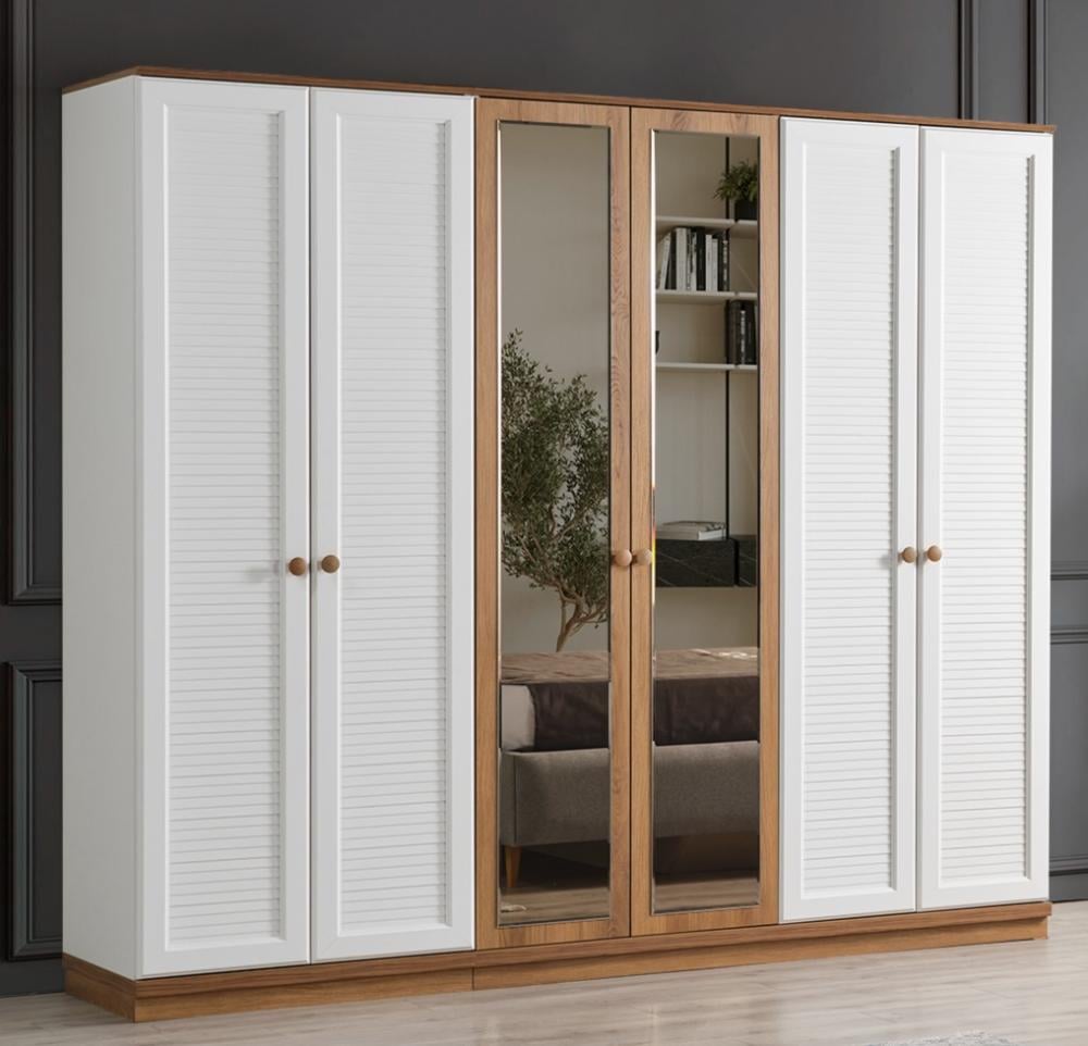 دولاب كينز باللون الرمادي والخشبي | من هاي بوينت