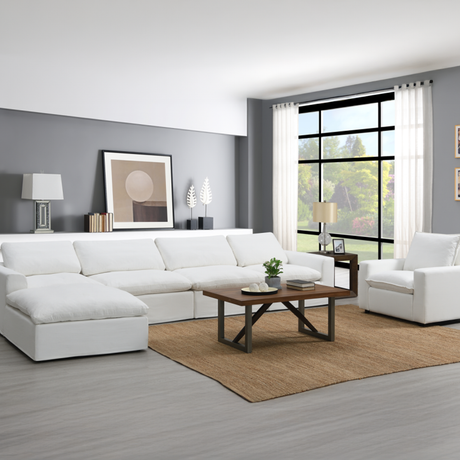 طقم كنب ميلاندا باللون الأبيض - High Point