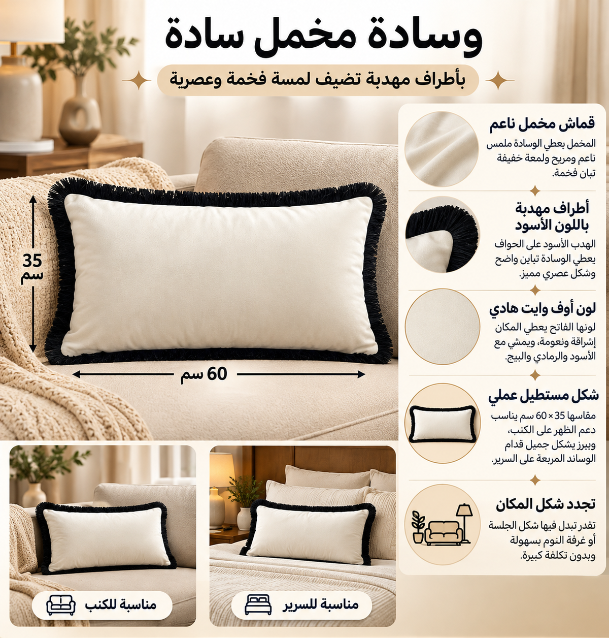 وسادة مزخرفة