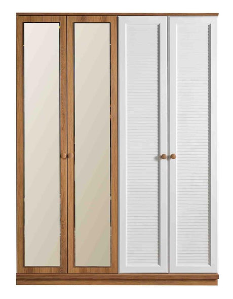 دولاب كينز باللون الرمادي والخشبي | من هاي بوينت