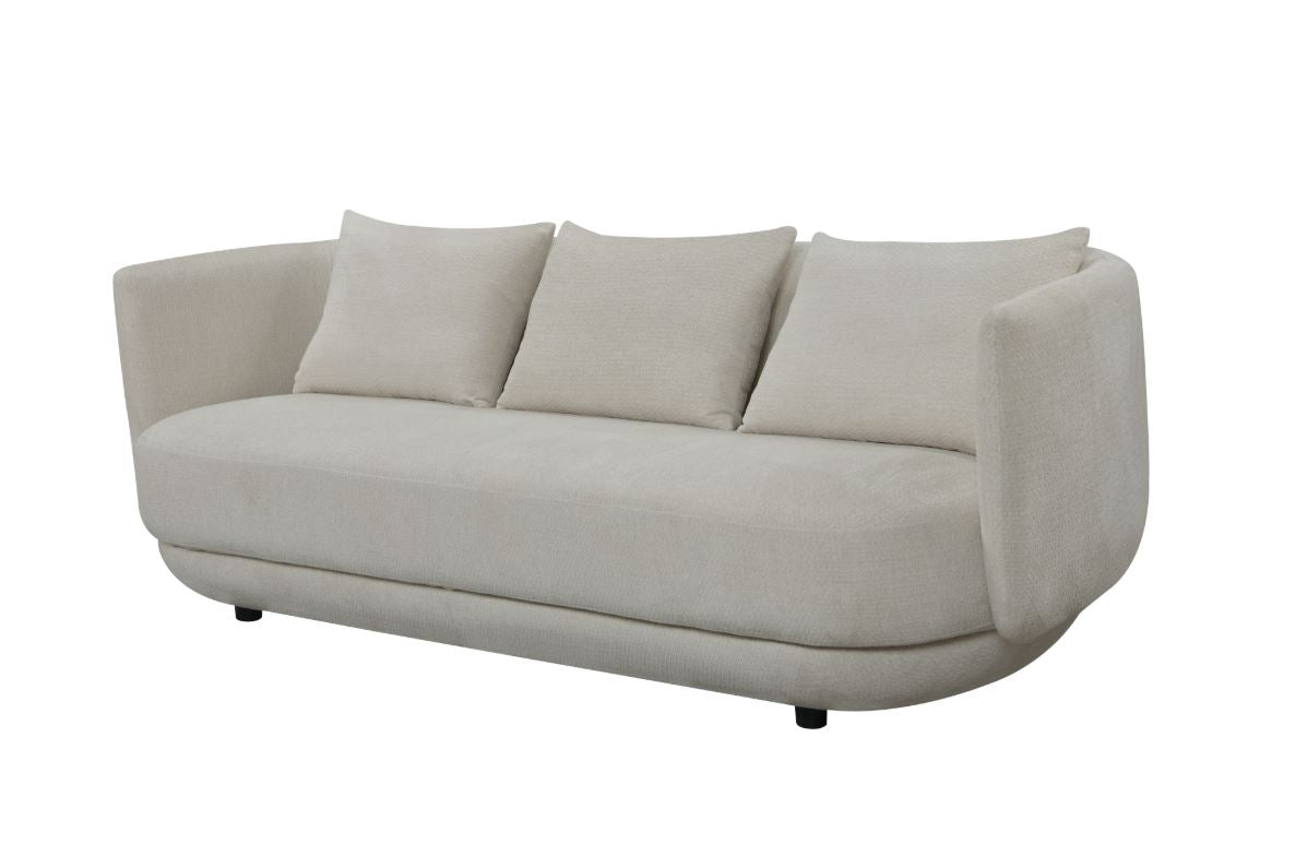 كنب فيدورا ثنائي باللون الكريمي