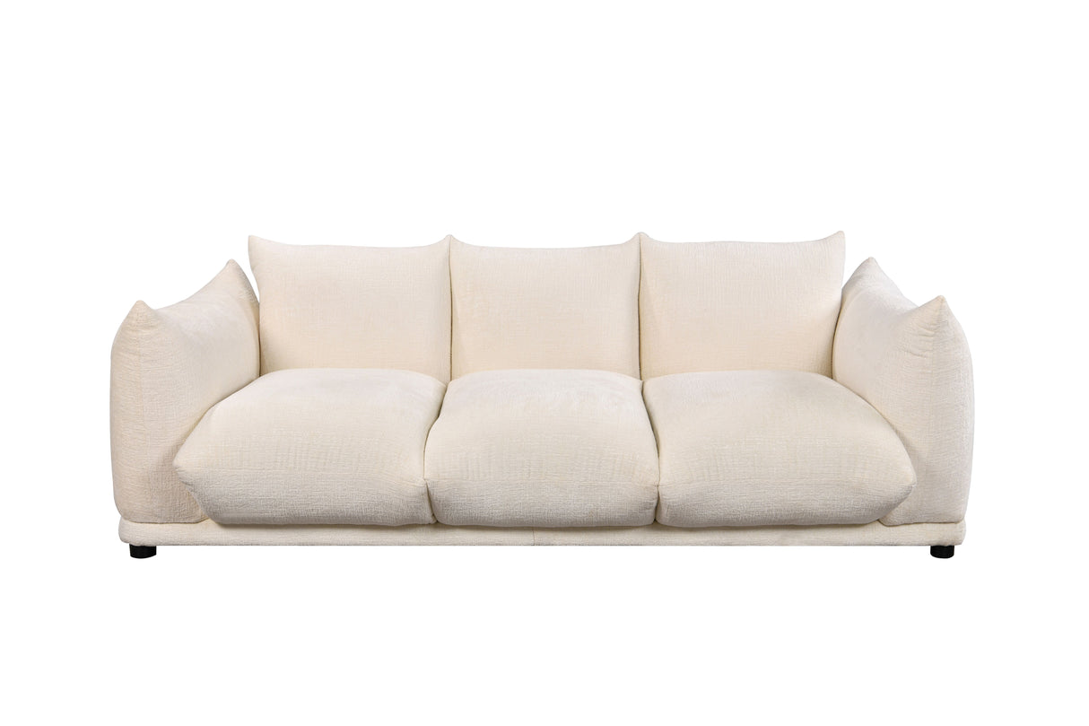 طقم كنب ميراس باللون الكريمي | من هاي بوينت