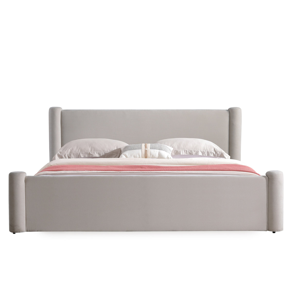 سرير نوفالين باللون الكريمي