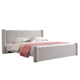 سرير نوفالين باللون الكريمي