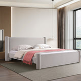 سرير نوفالين باللون الكريمي