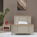 سرير ليونا باللون الكريمي