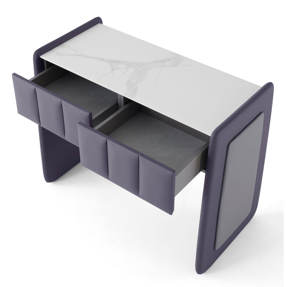 تسريحة روزا باللون الموف