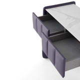 تسريحة روزا باللون الموف