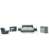 غرفة نوم ريانا باللون الأخضر