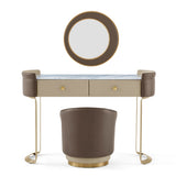 تسريحة مع مرآة نولا باللون البني